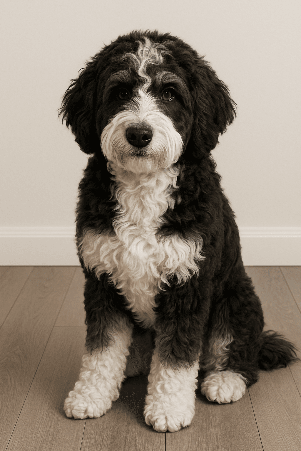 F1B B&W Bernedoodle